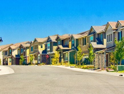 Small town suburbs in Northern California